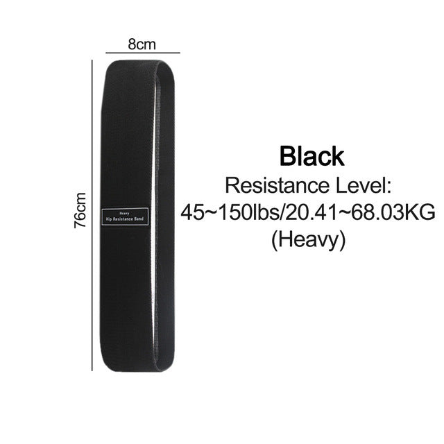 Black Elastic Resistance Band