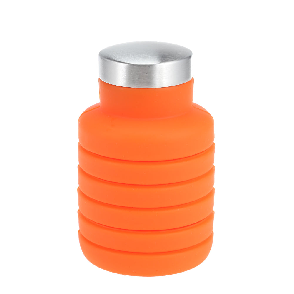 orange water bottle