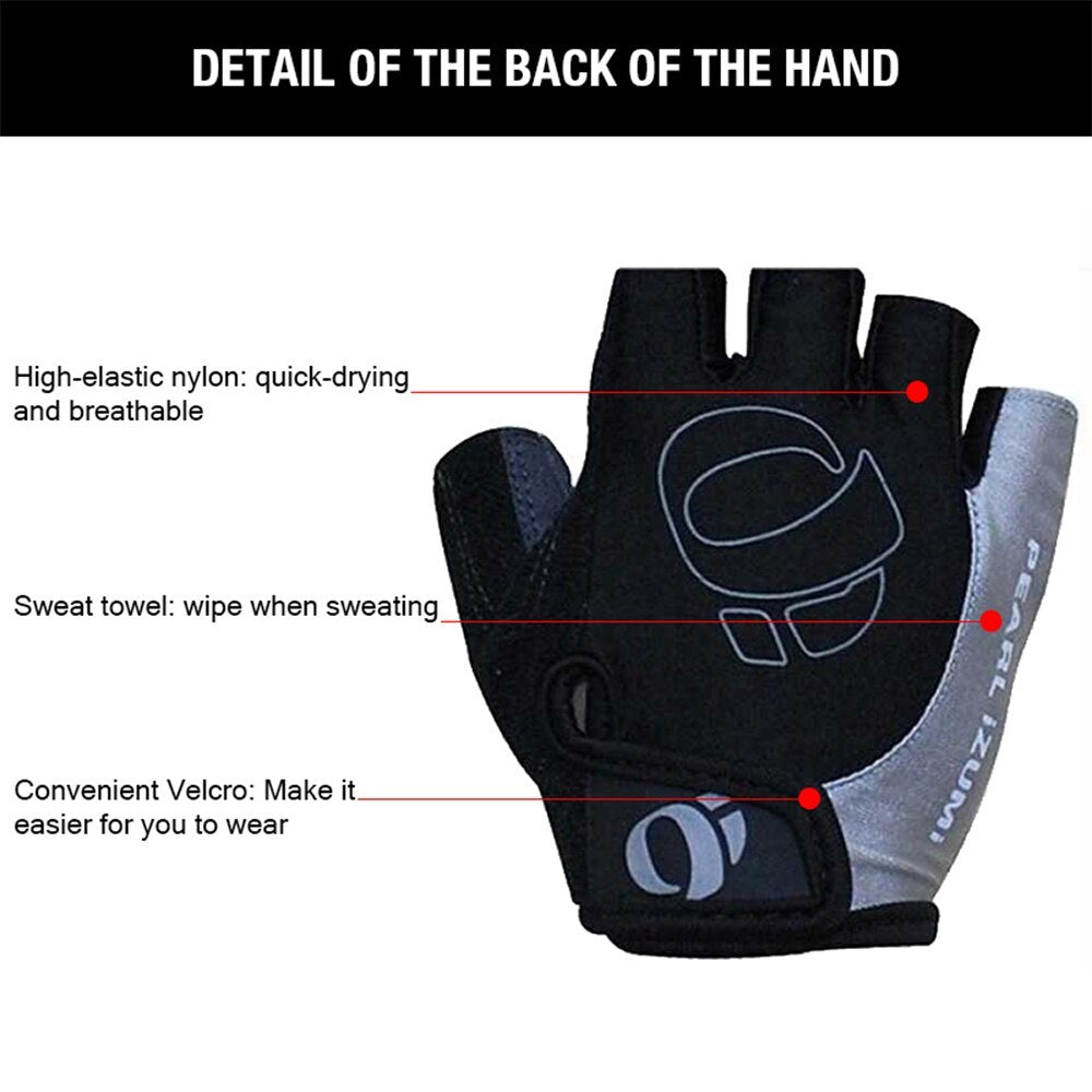Half Finger Micro-Fiber Shock Absorbing Gloves