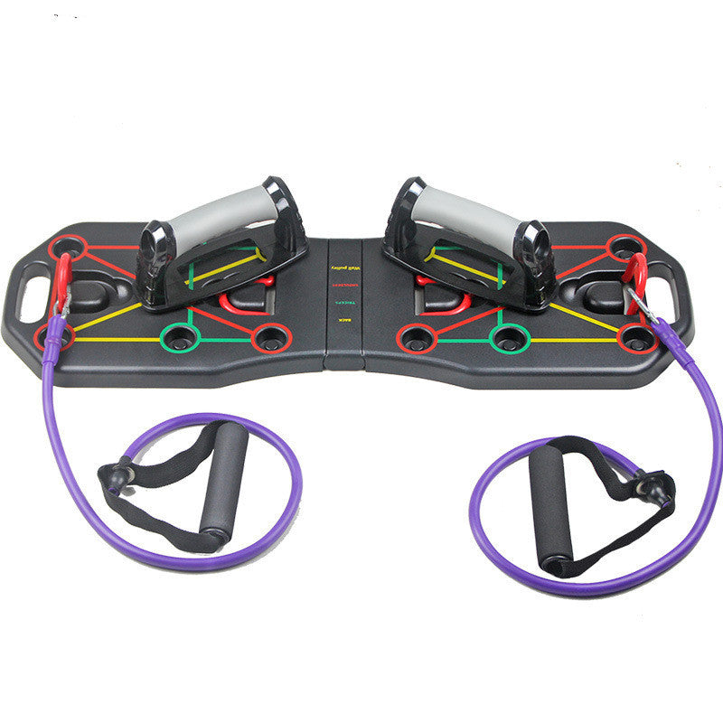 Push-Up Board with Resistance Bands